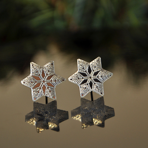 Зеркальные снежинки звездочки