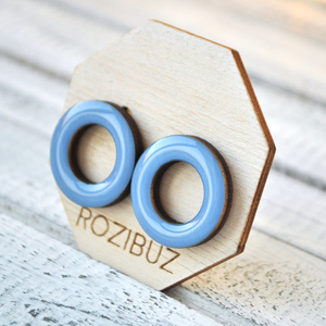 Синий - бублики большие