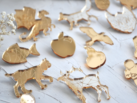 Зеркальные украшения